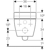 ������-���� GEBERIT AquaClean TumaComfort ���������, ������ ����� ������ 146.294.SI.1