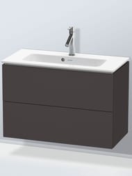 Тумба под раковину Duravit L-Cube 820х550х391 подвесная, 2 ящика, графит матовый LC625708080 — изображение 2