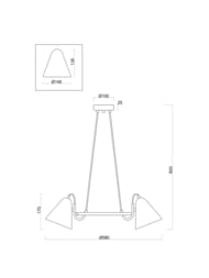 ��������� ���������� Freya Falke (���) FR8001PL-03WG, IP20,�����