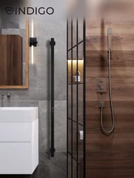 Полотенцесушитель Indigo Style Pro 1200х30 таймер, унив.подкл, черный муар, LSPRE120-3BRRt