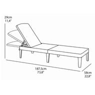 ������� KETER JAIPUR LOUNGER (187,5x58,2x29), ������