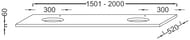 ���������� Jacob Delafon PARALLEL EB58-1800-N18 (1800�520�60) � 2 ������.��� Presqule �4439, �����