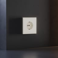 Накладка для розетки с/з и защитными шторками Voltum S70 VLS000713, хлопок