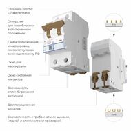 Автоматический выключатель 2P 16 A C 4,5 кА Werkel W902P164