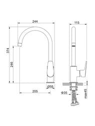 ��������� ��� ����� Aquatek ����� AQ1182CR �������������, ���������� ����� 246��, ����: ����