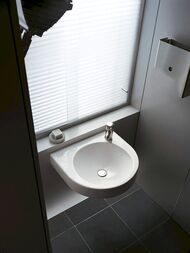 Умывальник DURAVIT ARCHITEC 575х520х150 намеченное отверстие под смеситель слева 0449580000