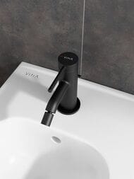 Смеситель для биде VitrA Minimax Round A4353636EXP однорычажный матовый черный латунь