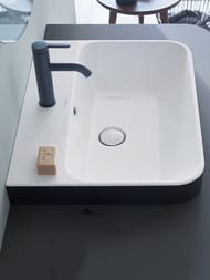 Раковина DURAVIT HAPPY D.2 PLUS 600х460 антигрязевое покрытие WG, антрацит матовый 23606061001