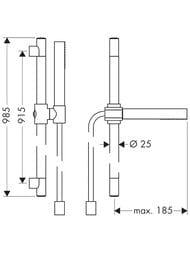 ������� ����� Axor Starck 27983140 �����-����, ������, ����� 0,9 �, ������� ������