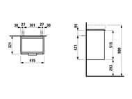 ����� ��� ���������� Laufen BASE 402112 (415x320x530) ����� ����� ������, ����� ������