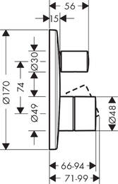 ��������� Axor Uno 45405000 ��� �����, �������� �����, ������������