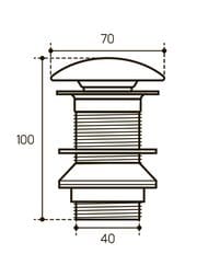 ������ ������ Aqueduto Ralo Push-Open, ������������, ����� ������� RAL0120