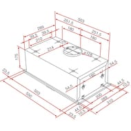 ������� TEKA Total GFH 55 SS (550�310) �����������������, 329 �3/�, 215 ��, ����. �����