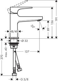 ��������� Hansgrohe Metropol 74500000 �� �������� � �������� ����-����, ����� 100 ��, �����-�����