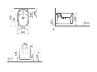���� Vitra Plural ��������� 550 ��, ����������������� ���������, �������, ������ ���. 7831B483-0288