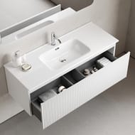 Тумба подвесная SANCOS Snob R 1.0 1195х445х406, 1 ящик, доводчик, Bianco ,SNR1.0120W — миниатюра 5