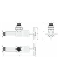 ������� ������� ����� ������� ����.�����, 1/2"��1/2"�, 00-1408-1212