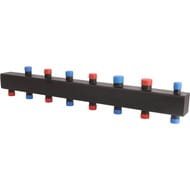 Коллектор распределительный ROMMER 4(6) отопительных контура 1х1.1/4", сталь