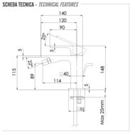 Смеситель для биде Remer Absolute AU20NO, черный матовый — миниатюра 2