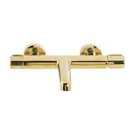 Смеситель для ванны BelBagno UNO-VASM-ORO 130 мм,двухзахватный,фиксированный излив,золото