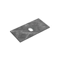 Столешница для ванной комнаты SANCOS 900х460 с отв. под смес., цвет black sky, арт. TT90A1X