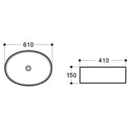 �������� ��������� Ceramicanova Element 610�410�150 ��������, ��� ��������, ����: ����� CN5018