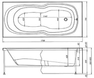 ����� ��������� Aquanet RIVIERA 180�80 �������������, ��� ������������ 230997