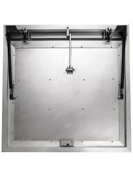 Лючок напольный РЕВИЗОР LIFT 2.0 ВхШ:600х600, с газ.амортизаторами и скрытой петлей из нерж.стали — изображение 2