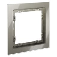 Рамка стеклянная VOLTUM S70 на 1 пост, шелк VLS110104