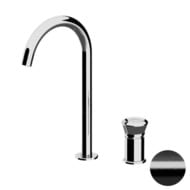 Смеситель для раковины Remer Element ET57LCFP, черный брашированный хром — миниатюра 1