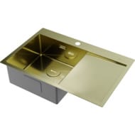 Мойка Omoikiri AKISAME 78-LG-L (780х510х200) монтаж врезной, чаша слева, цвет светлое золото 4973085