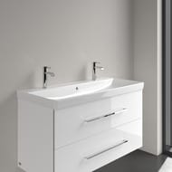 Раковина Villeroy & Boch Avento (1000х470) 2 отв, перелив, ceramic+, белый 4156A4R1