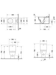 ������-������� DURAVIT STARCK 3 370�655�795 ����. ������, ������ ����������� 0128090000+0920100005