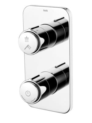 Смеситель Iddis SLIDE Push Control для душа, встраиваемый, с кнопочным управлением, хром SLISBBTi