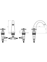 ��������� Boheme Flora 297-FL ��� ��������, �� 3 ���������, �������������, ������