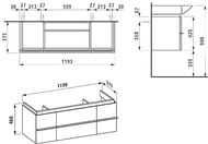 ����� ��� ���������� Laufen CASE for Palace 4.0130.2.075.475.1 (1195�375�460) ���������, 2 ��.,2 ��.,���.������