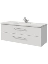 Тумба под раковину Caprigo Аккорд 120 1200х485х450 подвесная, 2 ящика, бланж 2215-SF027