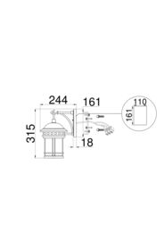 Настенный светильник Maytoni Salamanca (Саламанка) O031WL-01BR, E27х1 60Вт IP 44, коричневый — изображение 9