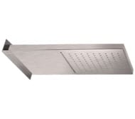 Верхний душ настенный 50x20 см Remer INOX SS350SSCAX, нержавеющая сталь матовая