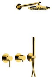 Душевая система Remer X Style X96S02ODO, золото глянцевое