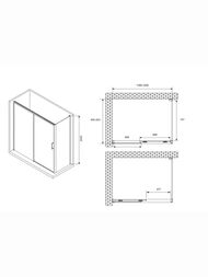 ������� ������ ABBER Komfort AG93120B-S92B (1200�900�2000) ������ 8��,��������./����