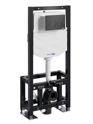 Инсталляция для унитаза WasserKRAFT Dill с клавишей смыва, цвет: черный 61TLT.010.ME.MB02