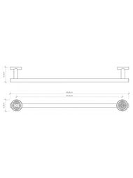 Полотенцедержатель Decor Walther BA HTE50 ширина 500 мм, цвет:хром 0531300
