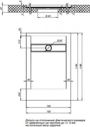 ������� ������ Aquanet PLEASURE 1200�800�30 �������������, �������� ����� ������ 255437