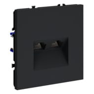 Розетка компьютерная двойная Voltum S70 VLS060207, графит