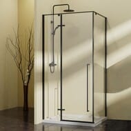 Душевой уголок Vincea Slim-N 1000х1000х1950 VSR-5SN1010CLB квадратный, черный — миниатюра 1