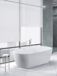 Ванна акриловая BelBagno BB415-1700-800 1700x795x620 отдельностоящая, полукруглая, белый