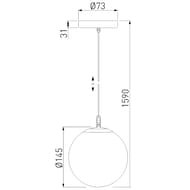 Уличный подвесной светильник Elektrostandard Sfera a061032, черный