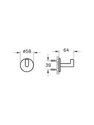 Крючок Vitra Origin хром A44884