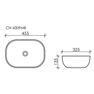 �������� ��������� Ceramicanova Element 455�325�135 �������������, �/��������, ������ ���. CN6009MB